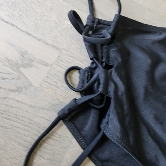 High waisted tie side swim bottom - Picture 2 of 2